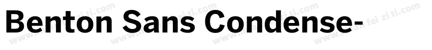 Benton Sans Condense字体转换